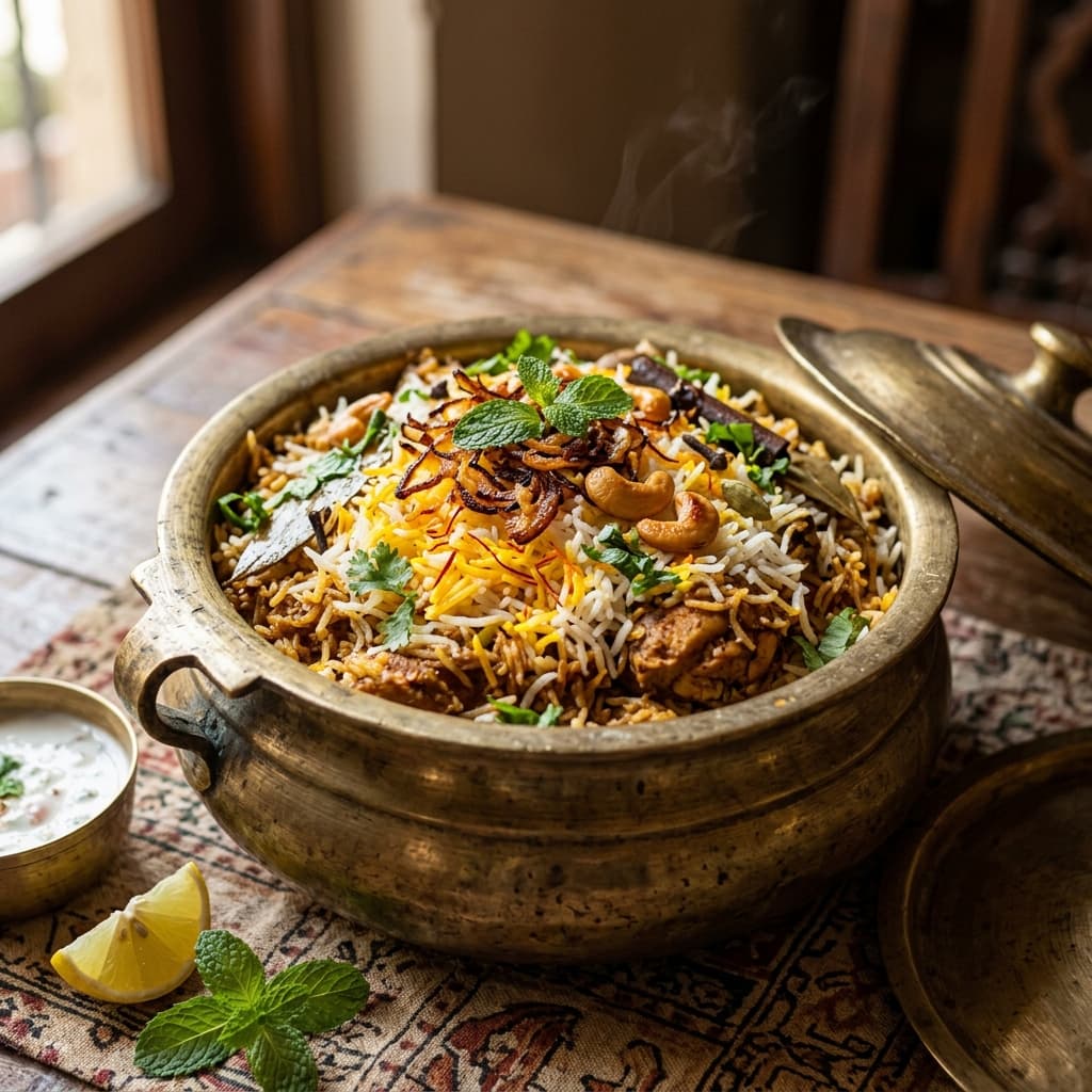 Hyderabadi Dum Chicken Biryani